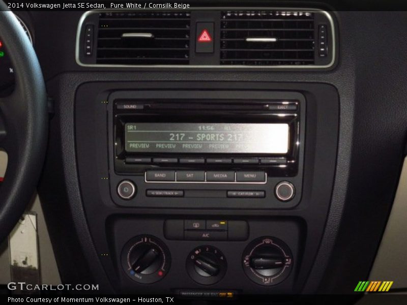 Pure White / Cornsilk Beige 2014 Volkswagen Jetta SE Sedan