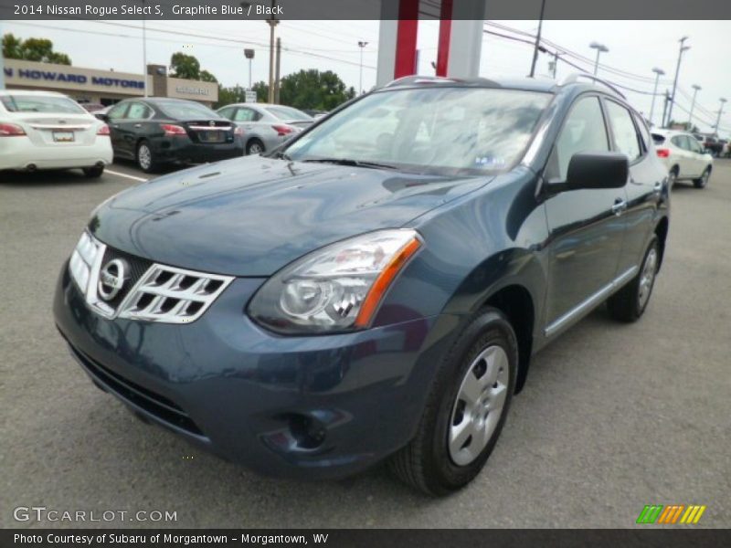 Graphite Blue / Black 2014 Nissan Rogue Select S