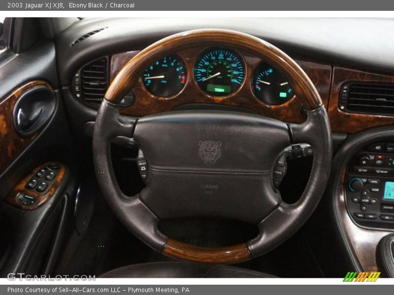 Ebony Black / Charcoal 2003 Jaguar XJ XJ8