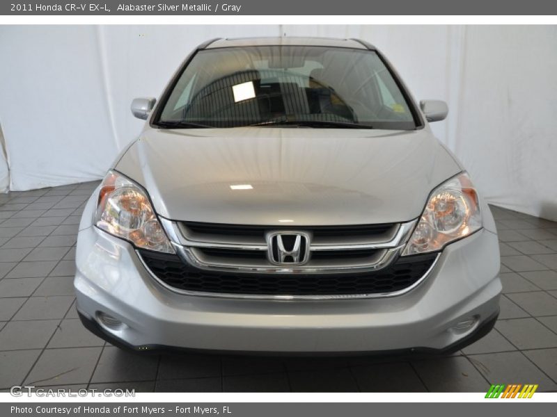Alabaster Silver Metallic / Gray 2011 Honda CR-V EX-L