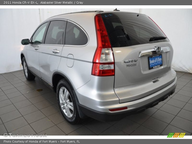 Alabaster Silver Metallic / Gray 2011 Honda CR-V EX-L