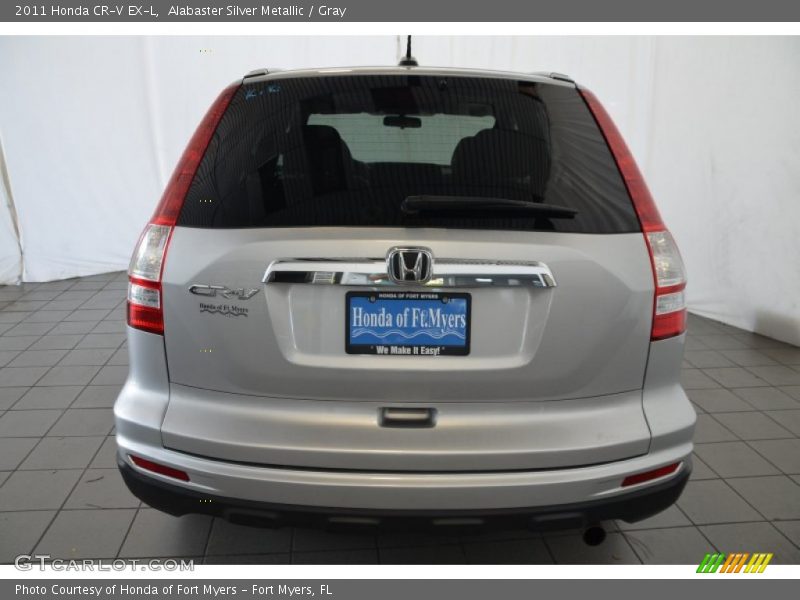 Alabaster Silver Metallic / Gray 2011 Honda CR-V EX-L