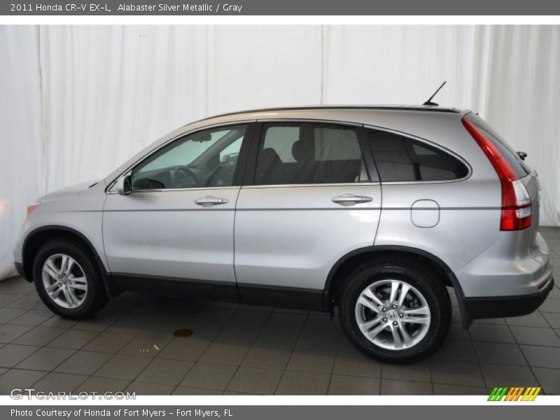 Alabaster Silver Metallic / Gray 2011 Honda CR-V EX-L