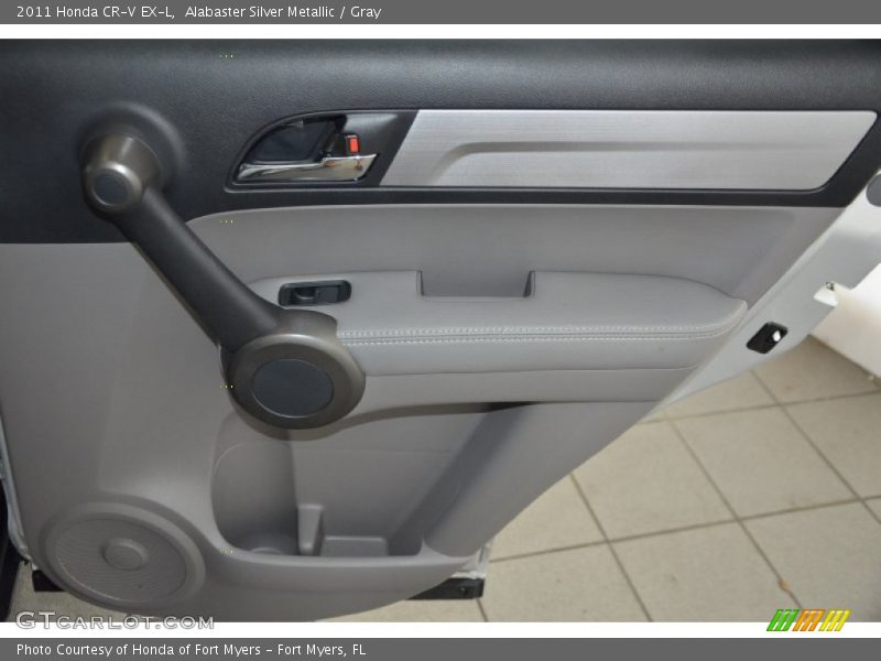 Alabaster Silver Metallic / Gray 2011 Honda CR-V EX-L