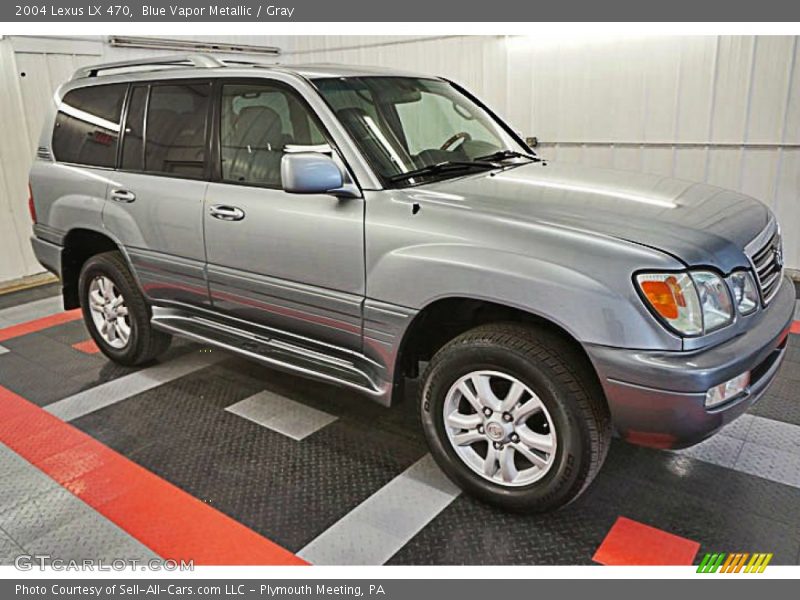 Blue Vapor Metallic / Gray 2004 Lexus LX 470