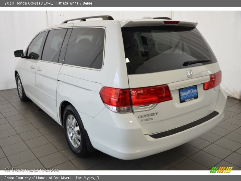 Taffeta White / Beige 2010 Honda Odyssey EX-L