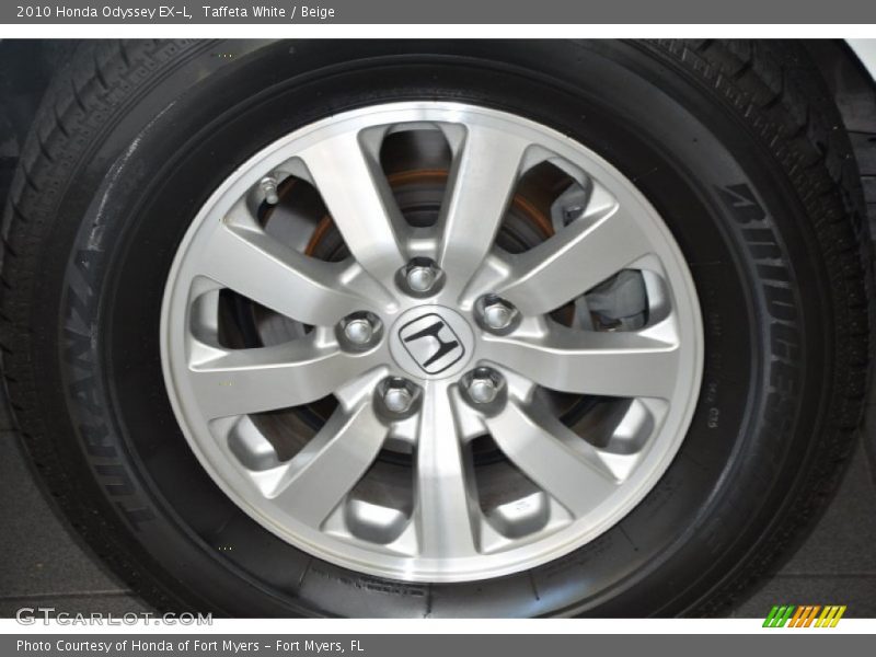 Taffeta White / Beige 2010 Honda Odyssey EX-L