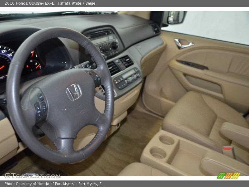 Taffeta White / Beige 2010 Honda Odyssey EX-L