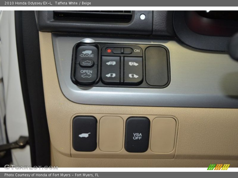 Taffeta White / Beige 2010 Honda Odyssey EX-L