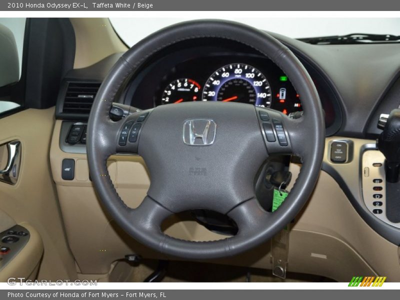 Taffeta White / Beige 2010 Honda Odyssey EX-L