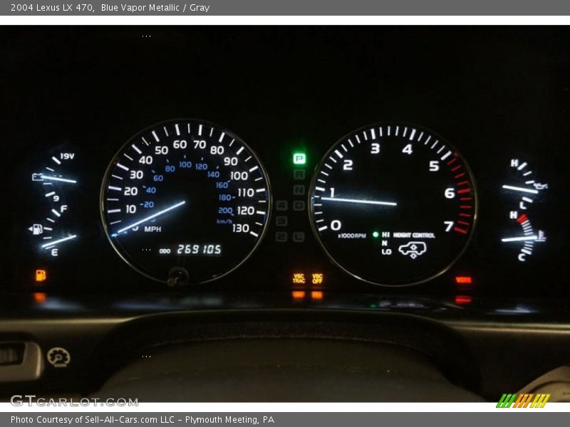Blue Vapor Metallic / Gray 2004 Lexus LX 470