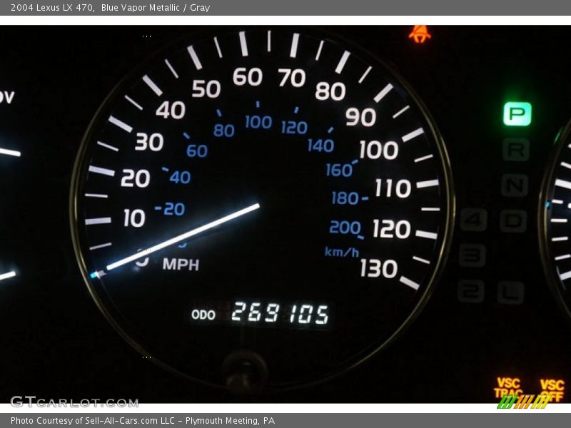 Blue Vapor Metallic / Gray 2004 Lexus LX 470