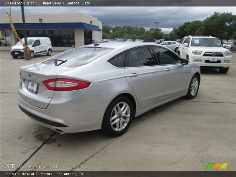 Ingot Silver / Charcoal Black 2014 Ford Fusion SE