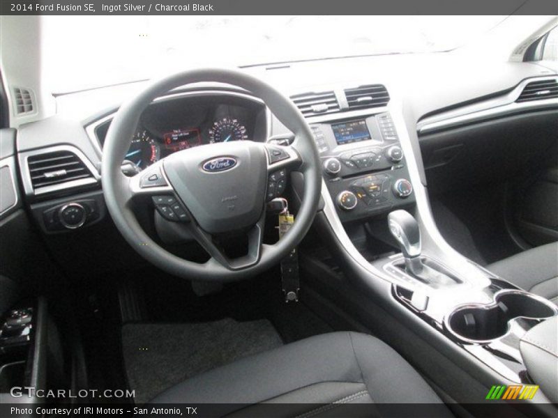 Ingot Silver / Charcoal Black 2014 Ford Fusion SE