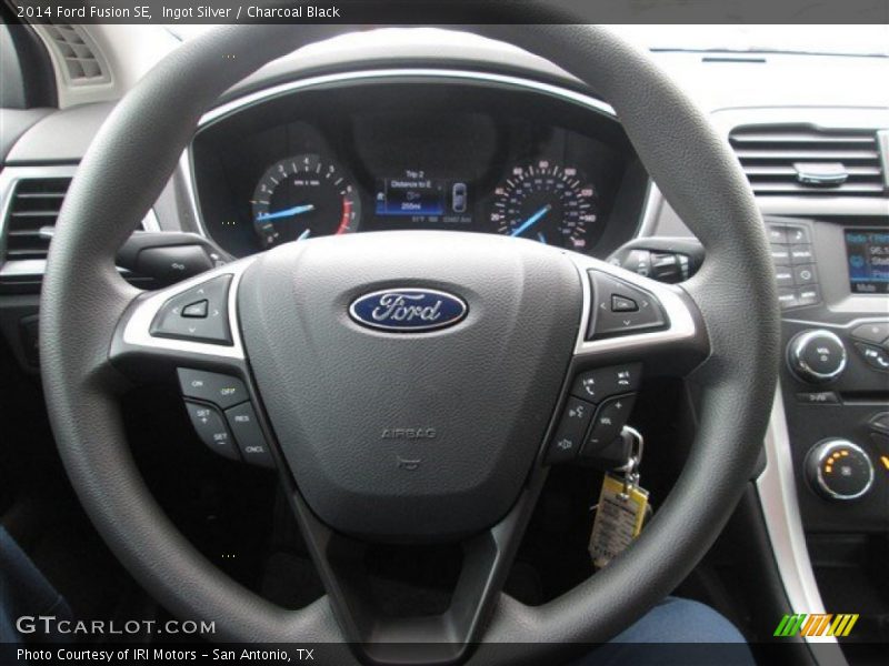 Ingot Silver / Charcoal Black 2014 Ford Fusion SE