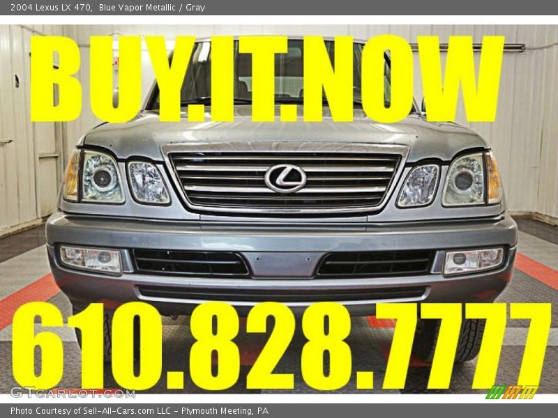 Blue Vapor Metallic / Gray 2004 Lexus LX 470