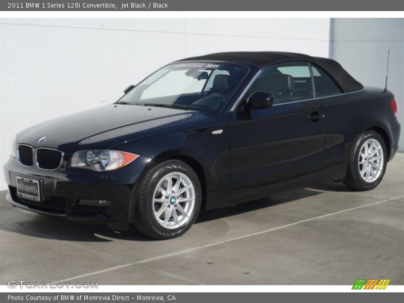 Jet Black / Black 2011 BMW 1 Series 128i Convertible