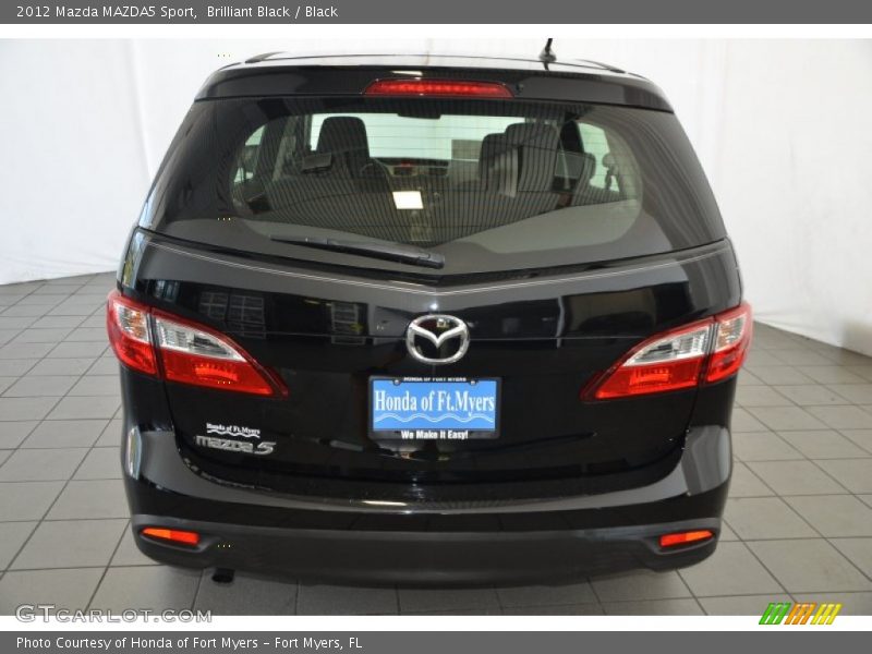 Brilliant Black / Black 2012 Mazda MAZDA5 Sport