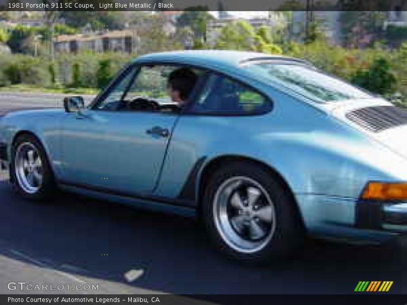 Light Blue Metallic / Black 1981 Porsche 911 SC Coupe