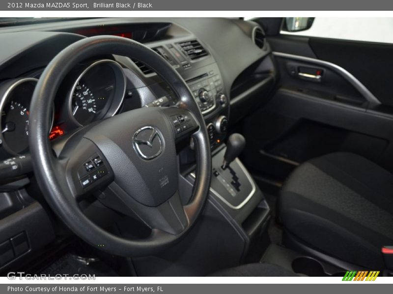 Brilliant Black / Black 2012 Mazda MAZDA5 Sport