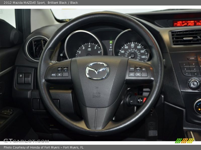 Brilliant Black / Black 2012 Mazda MAZDA5 Sport