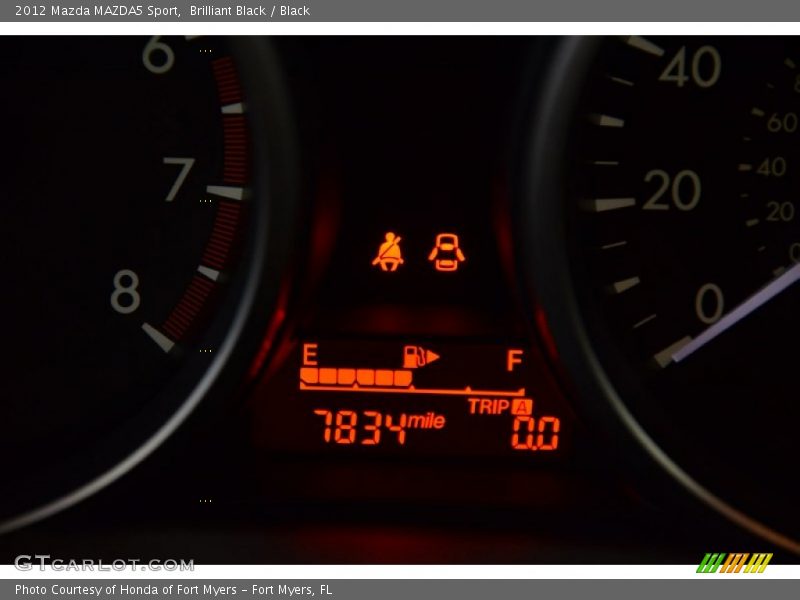 Brilliant Black / Black 2012 Mazda MAZDA5 Sport