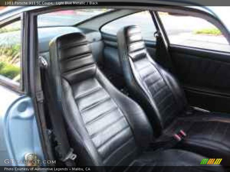 Light Blue Metallic / Black 1981 Porsche 911 SC Coupe