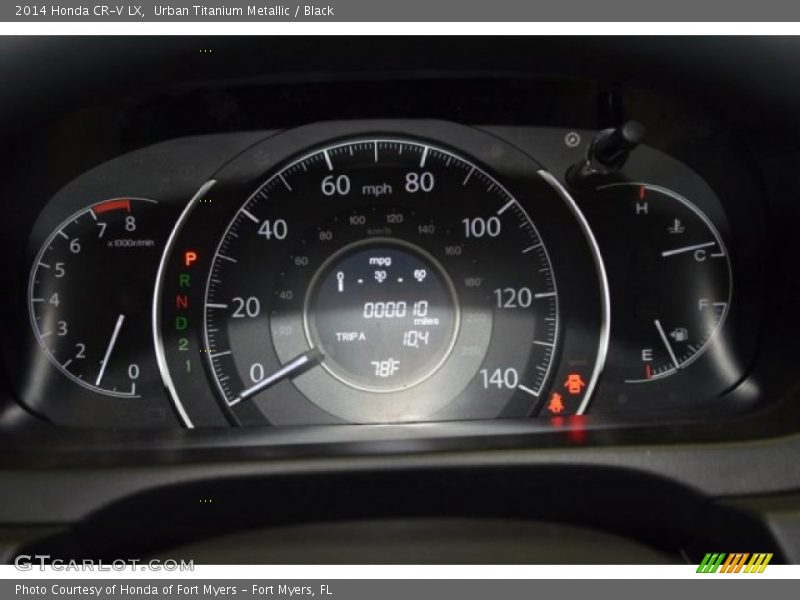 Urban Titanium Metallic / Black 2014 Honda CR-V LX