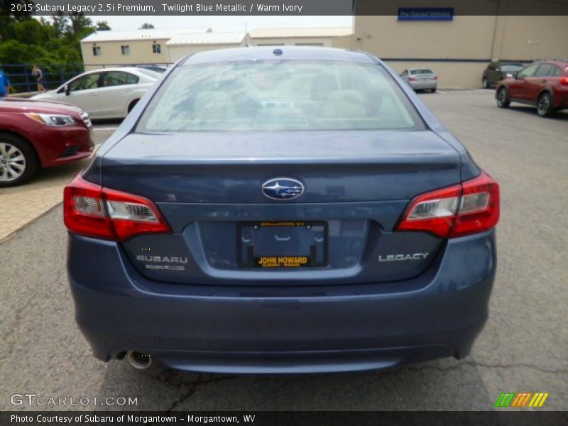 Twilight Blue Metallic / Warm Ivory 2015 Subaru Legacy 2.5i Premium