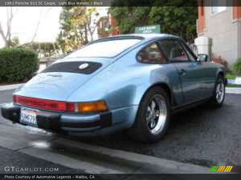 Light Blue Metallic / Black 1981 Porsche 911 SC Coupe