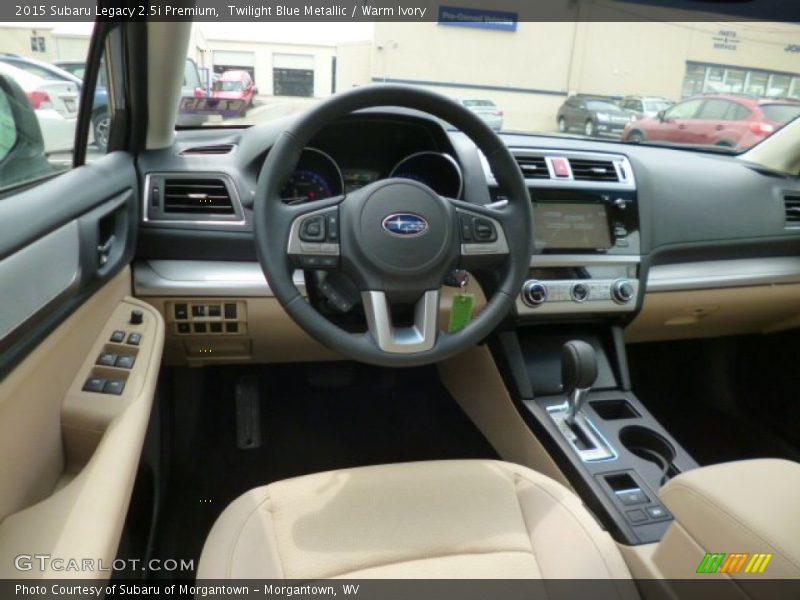 Twilight Blue Metallic / Warm Ivory 2015 Subaru Legacy 2.5i Premium
