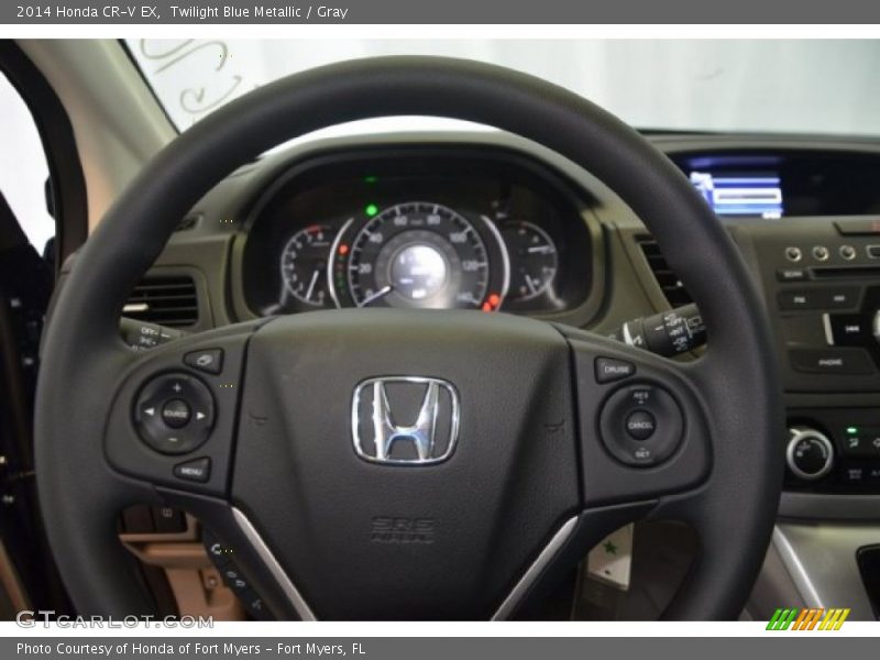 Twilight Blue Metallic / Gray 2014 Honda CR-V EX