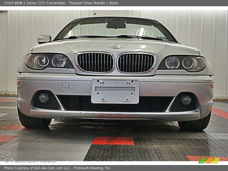 Titanium Silver Metallic / Black 2004 BMW 3 Series 325i Convertible