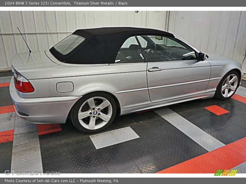 Titanium Silver Metallic / Black 2004 BMW 3 Series 325i Convertible