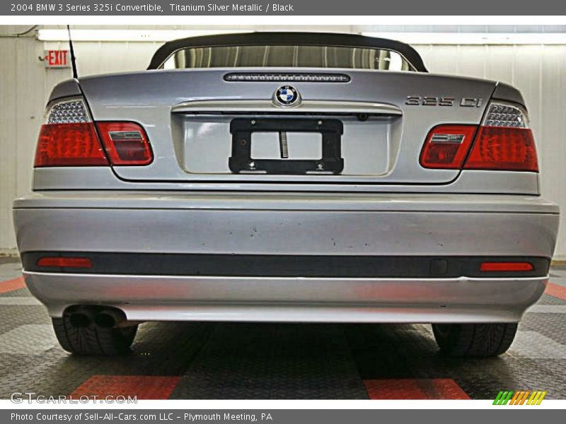 Titanium Silver Metallic / Black 2004 BMW 3 Series 325i Convertible