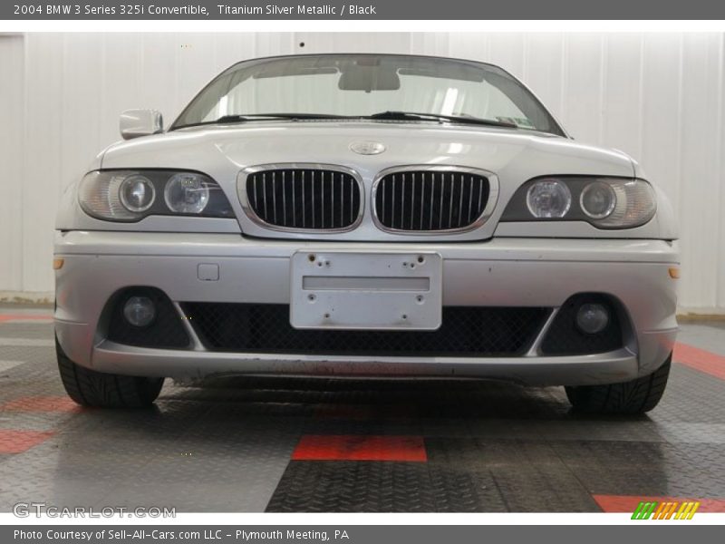 Titanium Silver Metallic / Black 2004 BMW 3 Series 325i Convertible