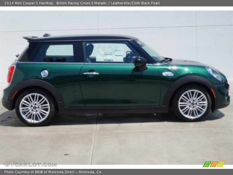 British Racing Green II Metallic / Leatherette/Cloth Black Pearl 2014 Mini Cooper S Hardtop