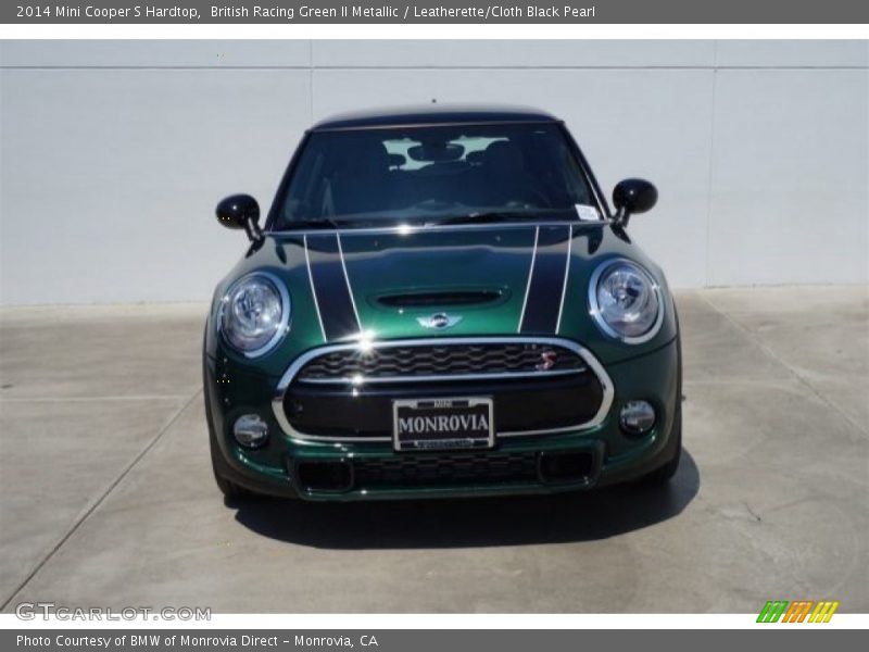 British Racing Green II Metallic / Leatherette/Cloth Black Pearl 2014 Mini Cooper S Hardtop