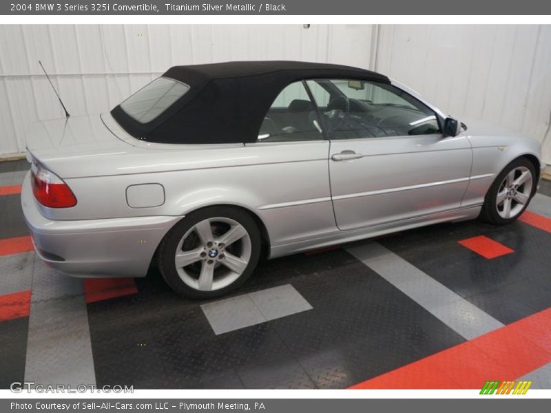 Titanium Silver Metallic / Black 2004 BMW 3 Series 325i Convertible
