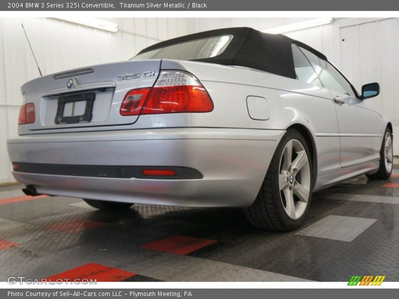 Titanium Silver Metallic / Black 2004 BMW 3 Series 325i Convertible