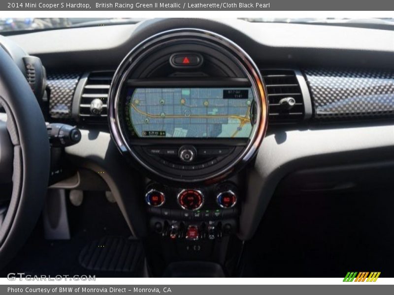 British Racing Green II Metallic / Leatherette/Cloth Black Pearl 2014 Mini Cooper S Hardtop
