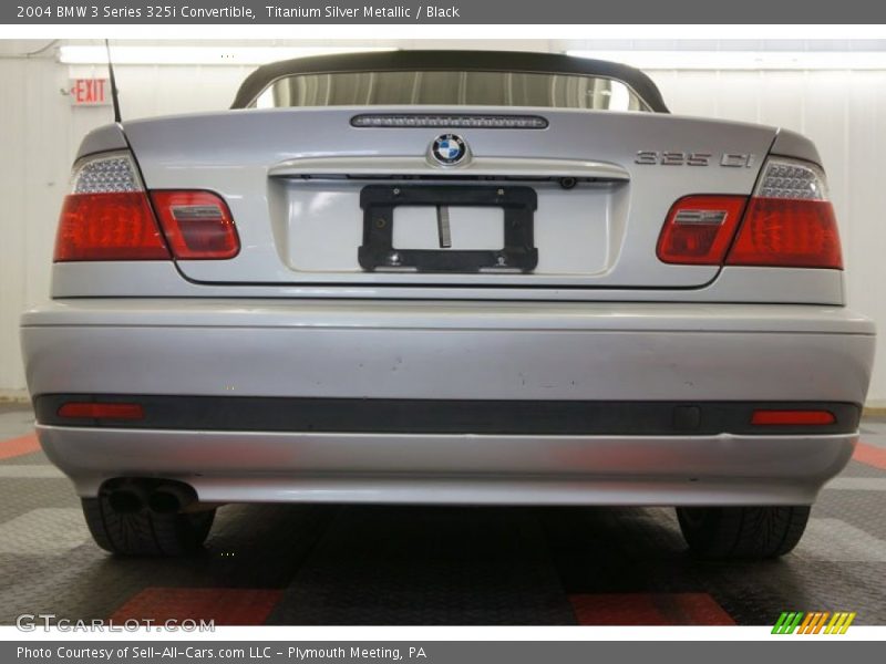 Titanium Silver Metallic / Black 2004 BMW 3 Series 325i Convertible