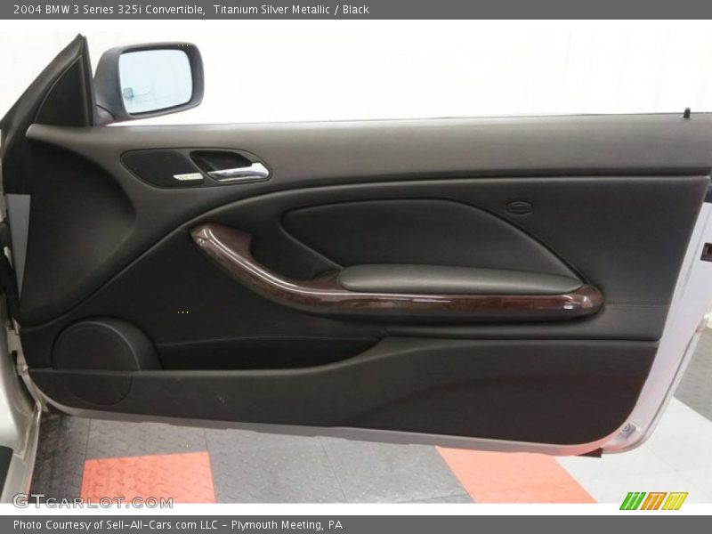 Titanium Silver Metallic / Black 2004 BMW 3 Series 325i Convertible