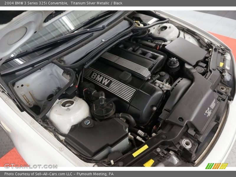 Titanium Silver Metallic / Black 2004 BMW 3 Series 325i Convertible