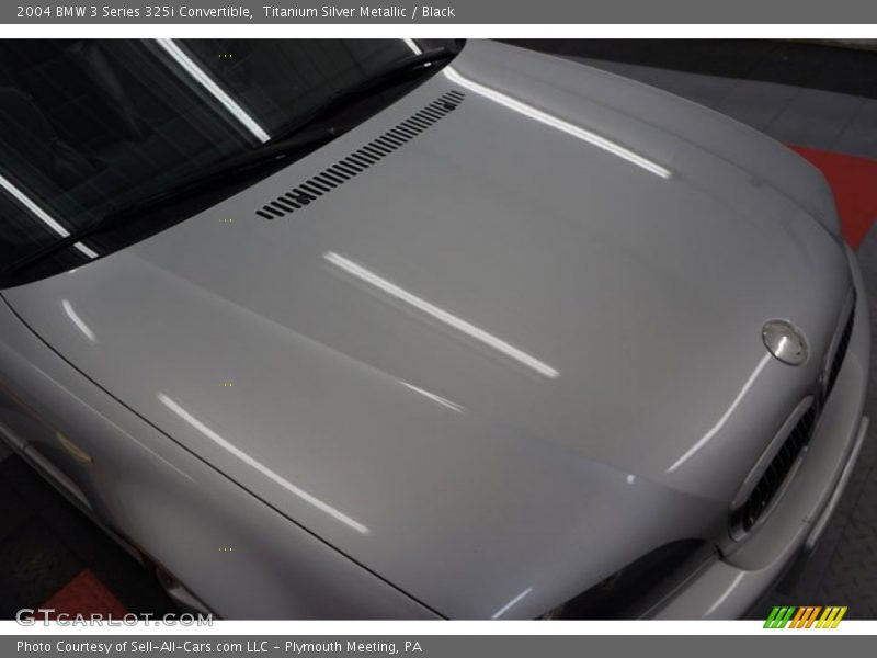 Titanium Silver Metallic / Black 2004 BMW 3 Series 325i Convertible