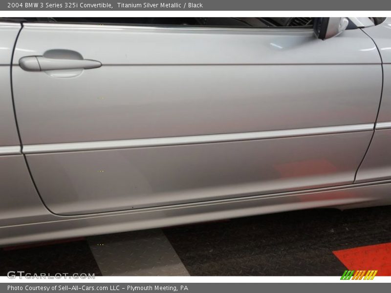 Titanium Silver Metallic / Black 2004 BMW 3 Series 325i Convertible