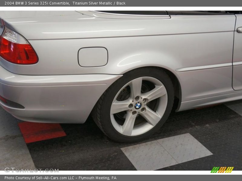 Titanium Silver Metallic / Black 2004 BMW 3 Series 325i Convertible