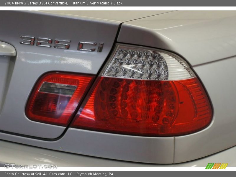 Titanium Silver Metallic / Black 2004 BMW 3 Series 325i Convertible