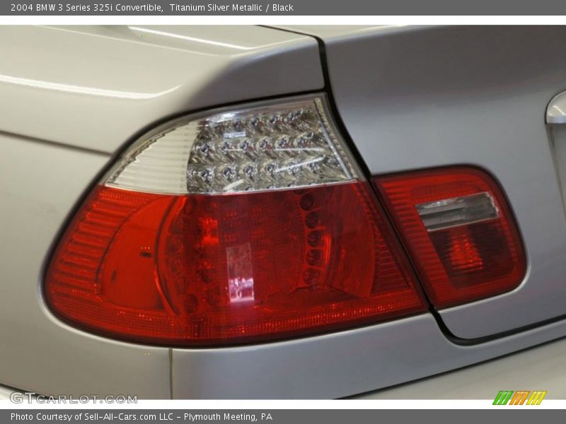 Titanium Silver Metallic / Black 2004 BMW 3 Series 325i Convertible