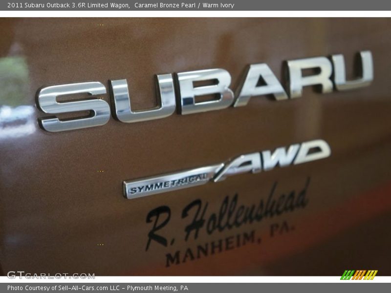 Caramel Bronze Pearl / Warm Ivory 2011 Subaru Outback 3.6R Limited Wagon